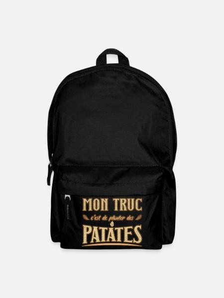 Mon truc c'est de planter des patates humour - Sac à dos - noir