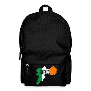 | du comté d’Offaly Irlande Contour de la carte du drapeau - Sac à dos - noir - Devant