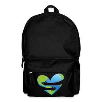 Earth Day - Herz Umarmung - Rucksack - Schwarz - Vorne