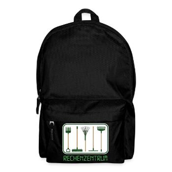 garten kleingarten biobauer rechenzentrum gärtner - Rucksack - Schwarz - Vorne