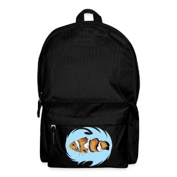 Clownfisch Symbol Logo icon Farben Illustration - Rucksack - Schwarz - Vorne