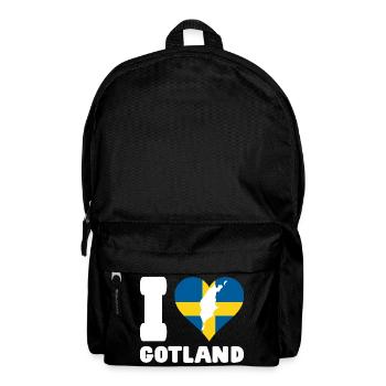 I LOVE GOTLAND Schweden - Rucksack - Schwarz - Vorne