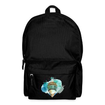 Düsseldorf Deutschland Stadt Skyline Splash Bunt - Rucksack - Schwarz - Vorne