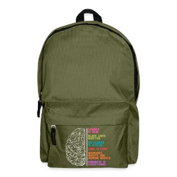 Science Vie humaine Amour Femmes Droits - Sac à dos - vert olive - Devant