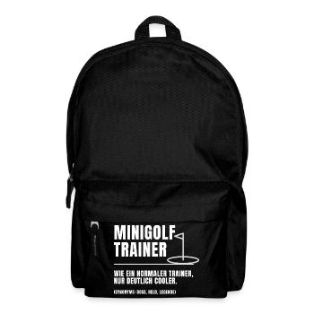 Minigolf Trainer Definition - Rucksack - Schwarz - Vorne