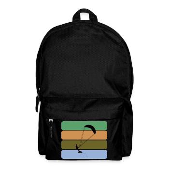 Kitesurfing - Kitesurfer with four color design - Backpack - black - Front