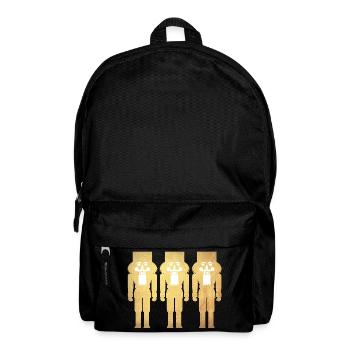 Nussknacker Gold 3 Weihnachten Dekoration deluxe - Rucksack - Schwarz - Vorne