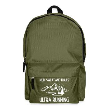 Ultra Running - Boue, sueur et sentiers - Sac à dos - vert olive - Devant