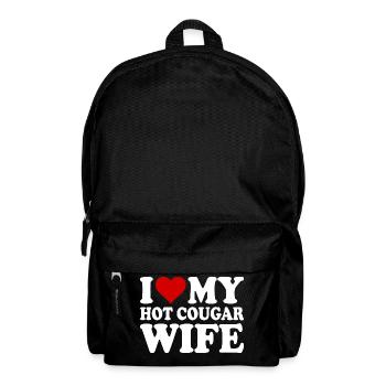 I love my hot cougar wife - Sac à dos - noir - Devant