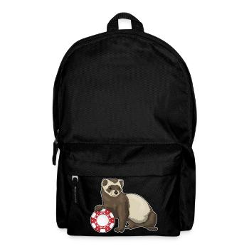 Ferret Poker Jetons de Poker - Sac à dos - noir - Devant