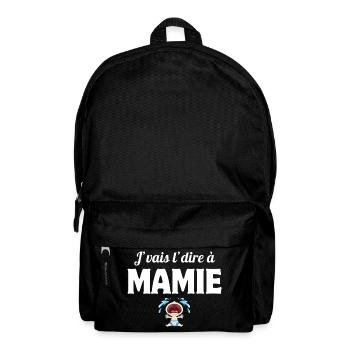 j'vais l'dire, enfant, super mamie - Sac à dos - noir - Devant