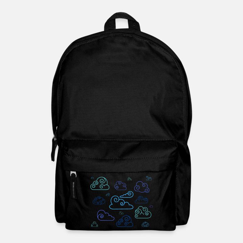 Neon-Spiralwolken - Rucksack - Schwarz