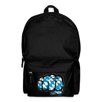 Bayern Flagge Faust Symbol used - Rucksack - Schwarz - Vorne