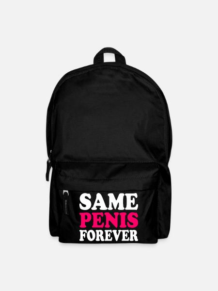 Same penis forever - Rucksack - Schwarz