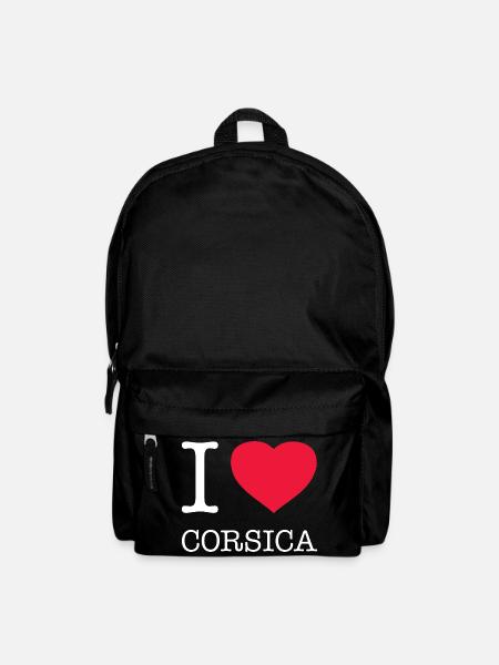 J’AIME LA CORSE Korsika - Sac à dos - noir