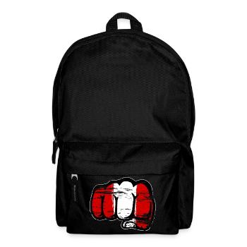 Peru Flagge Faust Hand used - Rucksack - Schwarz - Vorne