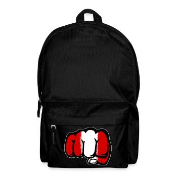 Peru Flagge Faust Hand - Rucksack - Schwarz - Vorne