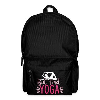 Mais d’abord le yoga - Sac à dos - noir - Devant
