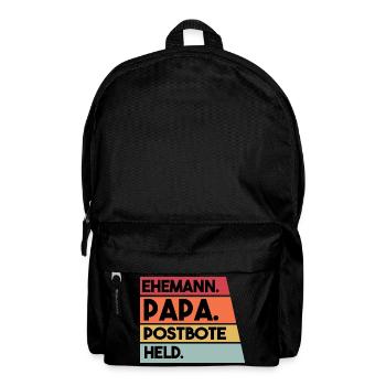Ehemann Papa Beruf Postbote Held - Rucksack - Schwarz - Vorne