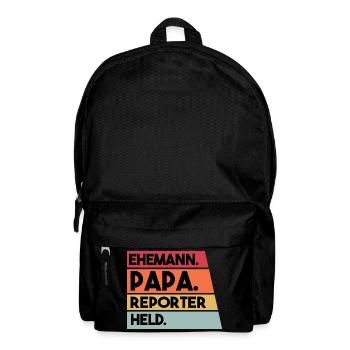 Ehemann Papa Reporter Held - Rucksack - Schwarz - Vorne