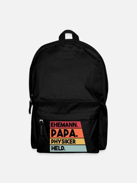 Ehemann Papa Physiker Held - Rucksack - Schwarz