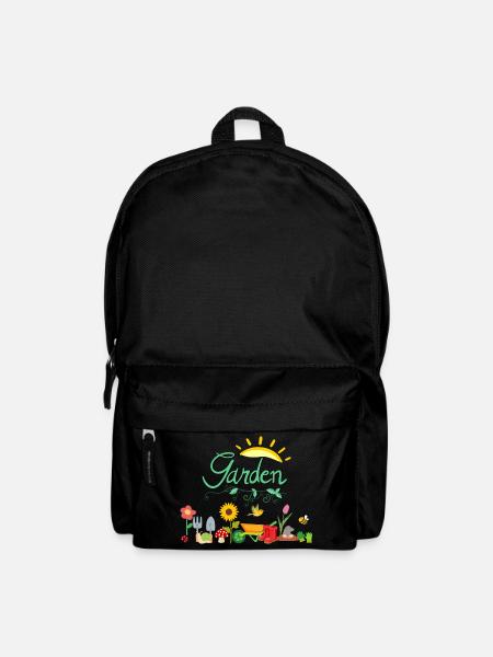 Garten Gärtnerin Schrebergarten Blumen Natur Sonne - Rucksack - Schwarz