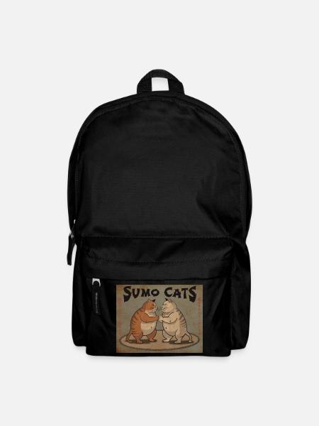 Sumo Cats (Vintage) - Rucksack - Schwarz