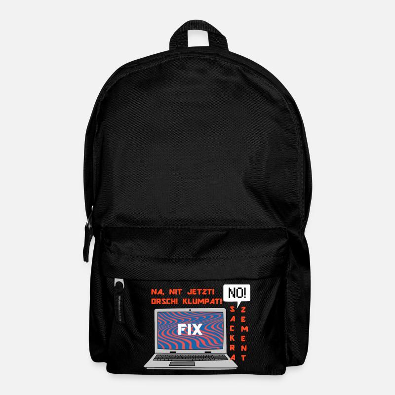 Kein Bild 🤬 Klumpat! Retro Computer Humor Design - Rucksack - Schwarz