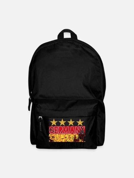 Germany Flag Germany Support Football - Backpack - black