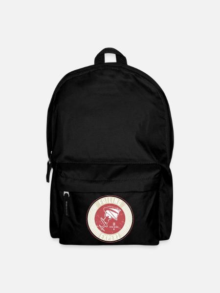 Vintage Label Wingfoilen - Rucksack - Schwarz