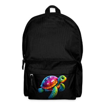 Schildkröte - Rucksack - Schwarz - Vorne