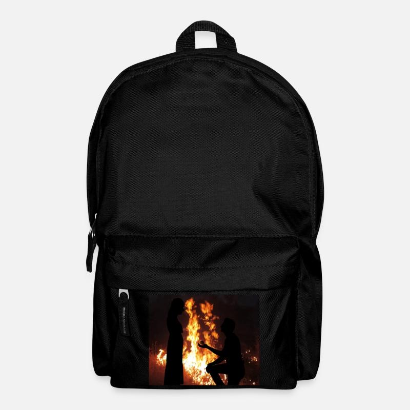 Exprimer l’amour près du feu - Sac à dos - noir