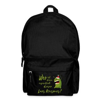 Wer ist denn eigentlich dieser Lars Krismes? - Rucksack - Schwarz - Vorne