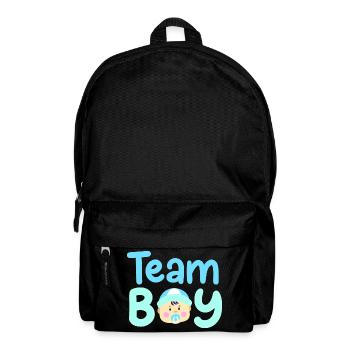 Team Boy: Bekanntgabe des Geschlechts des Babys - Rucksack - Schwarz - Vorne