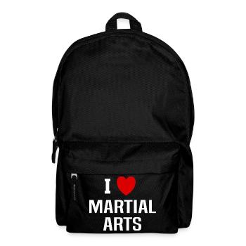 I love martial arts - Backpack - black - Front