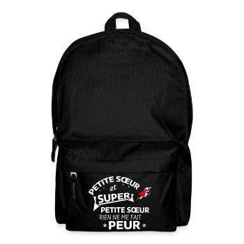 Superschwester und kleine Schwester Mut - Rucksack - Schwarz - Vorne