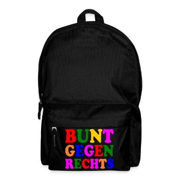 Colorful against the right - Backpack - black - Front