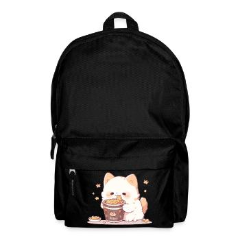 Spaghetti cats - Cat is having fun with past - Backpack - black - Front