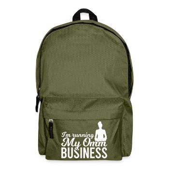 Yoga Teacher Joke - Backpack - olive green - Front