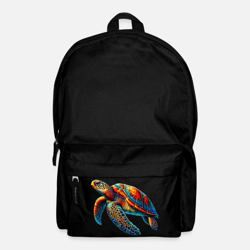 Meeresschildkröte - Rucksack - Schwarz