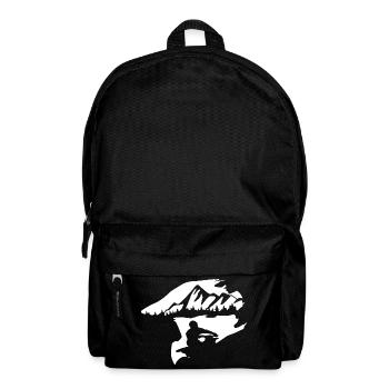 Majestic Mountain Landscape Silhouette - Backpack - black - Front