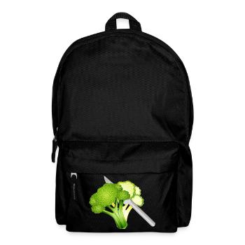 Broccoli motif cut – stylish & crisp - Backpack - black - Front