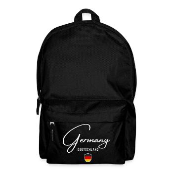 Allemagne, design minimaliste élégant - Sac à dos - noir - Devant