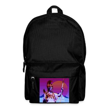 Déesse stylisée abstraite Athéna - Sac à dos - noir - Devant