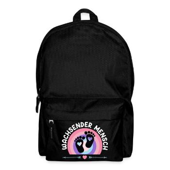 Femme enceinte GRANDISSANT HUMAIN Drôle - Sac à dos - noir - Devant
