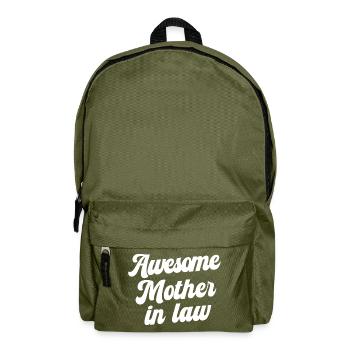 Awesome Mother in Law - Backpack - olive green - Front