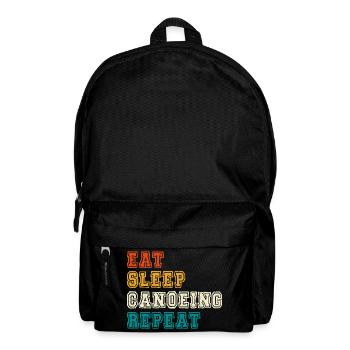 Eat Sleep Canoeing Repeat Color Block - Backpack - black - Front