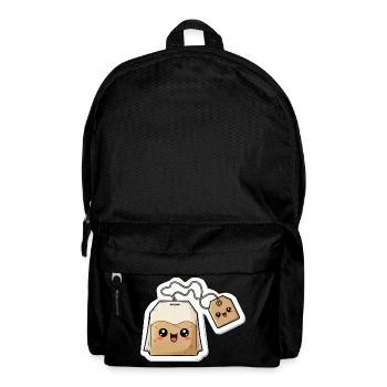 Kawaii Teebeutel Charme - Rucksack - Schwarz - Vorne