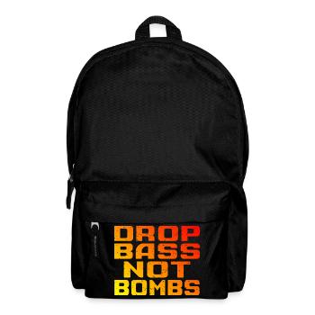 DNB Techno Drop Bass Pas de Bombes - Sac à dos - noir - Devant