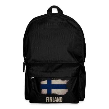 Finlande vintage, drapeau finlandais - Sac à dos - noir - Devant
